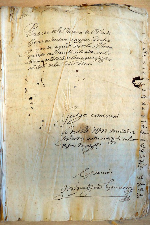 Documento del expediente sobre la visura del Turia per Melchor Sisternes 